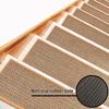 1/5 Pcs Stair Mat Self-adhesive Strong Adhesion Easy Installation Non-Slip No Cutting Protects Stairs from Damage Stair Floor Mat Washable Dorm