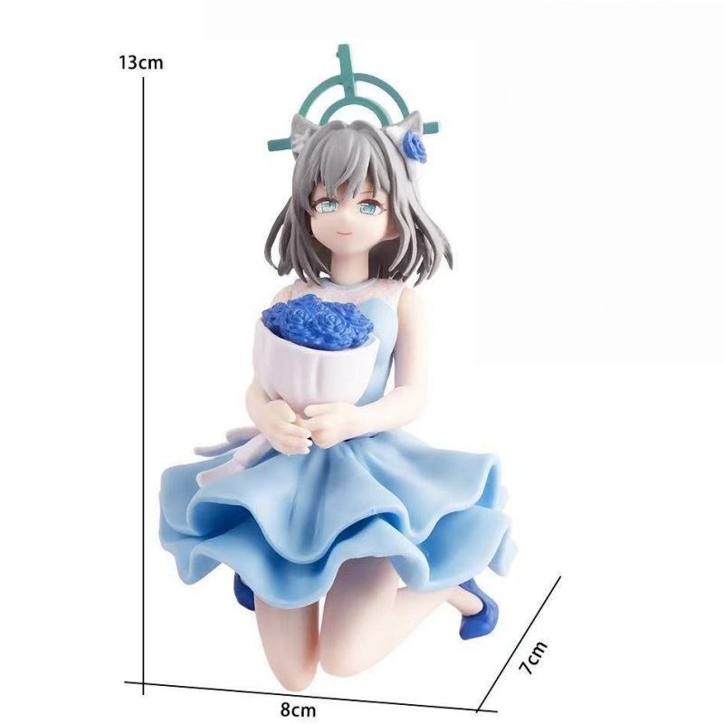 13cm Blue Archive Takanashi Hoshino Sunaōkami Shiroko Model Action Figure Toys Gift