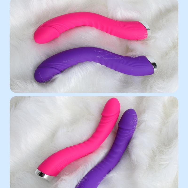 Overlength Vibrator for Women, Powerful Vibro Dildo, Clitoris Magic Wand, Intimate Female Stimulator, Erotic Sex Toys and Adult Supplies