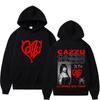 Singer Cazzu 2026 New Album Double-sided Print Hoodie Men Women Fashion Long-sleeved Casual Pullover Streetwear Trend Sportswear
