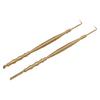 2pcs Eyelash Lift Tool Bamboo Joint Shape Handle Double Head Lash Perm Tool with Comb for Perming Eyelashes