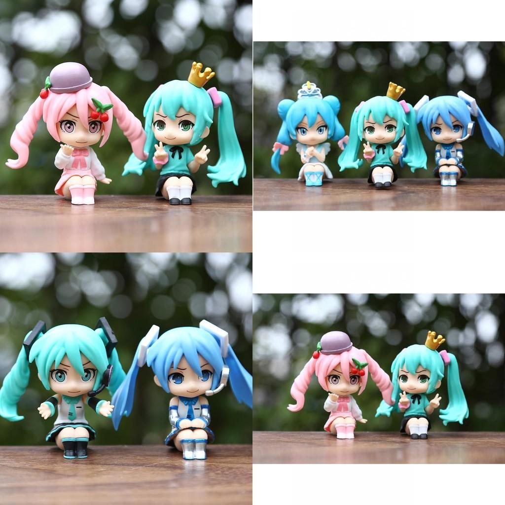 Charming Q Version Anime Girl Doll Collectible Pvc Figure Perfect For Car Decor