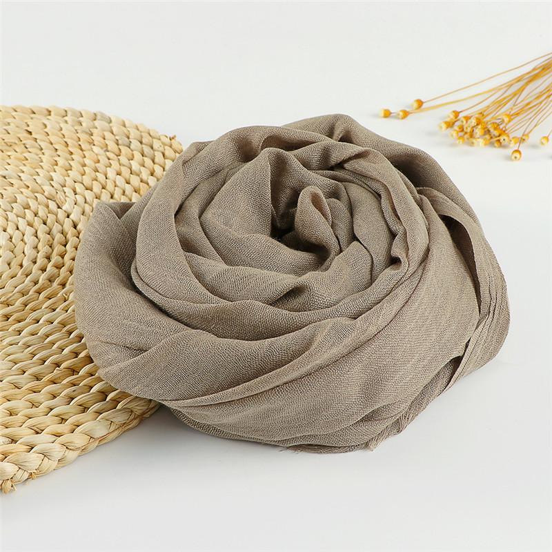 37 Color Plain Big Size Fringe Cotton Viscose Scarf Lady Warme Soft Shawls And Wraps Pashmina Stole Female Kerchief Muslim Hijab
