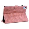 For Realme Pad X Case Lily Flower Imprint Leather Drop-Proof Tablet Cover with Card Holder