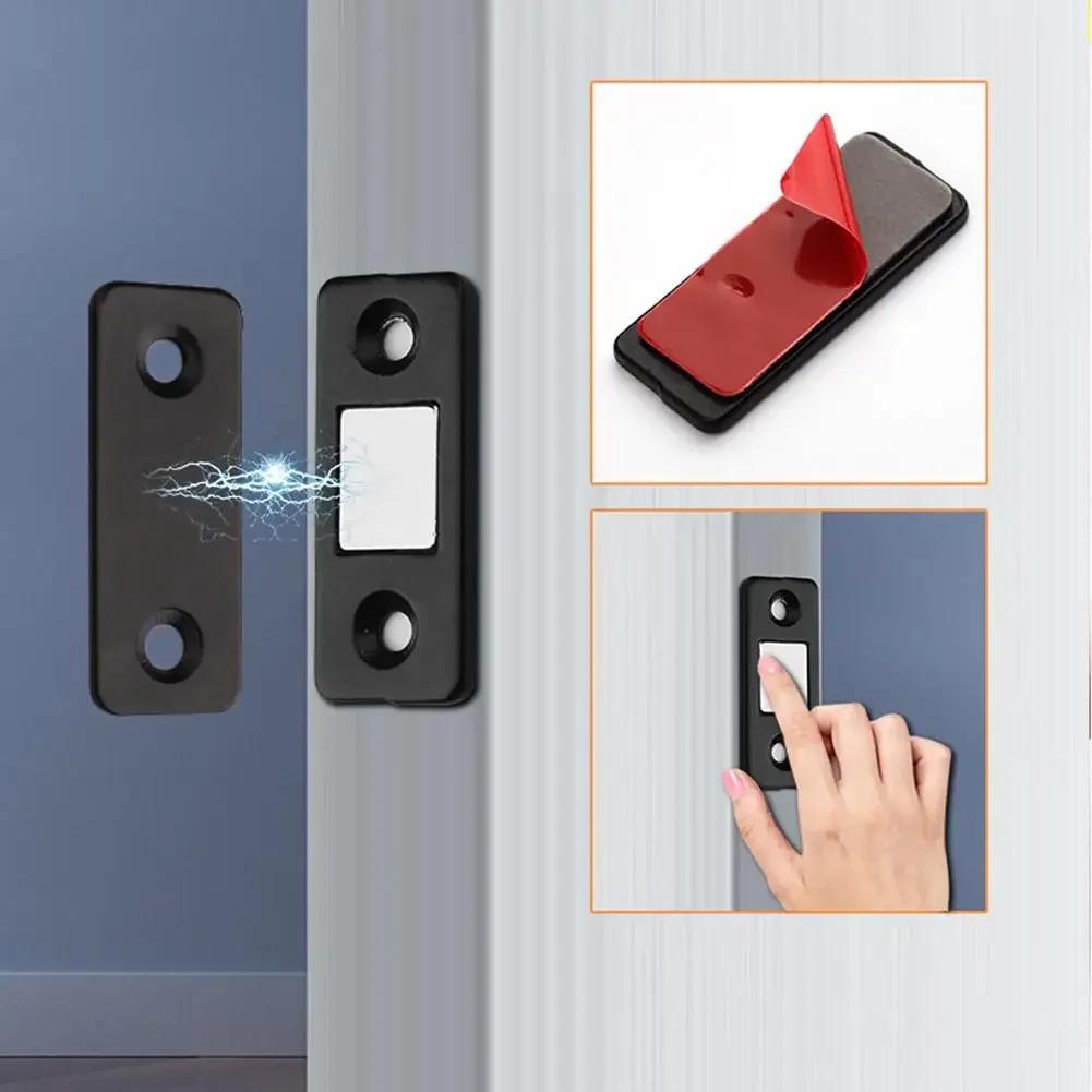 Strong Magnetic Cabinet Door Suction Steel Catch Latch Ultra Thin For Drawer And Door Closers&Screws Hardware Sliding Door Stop