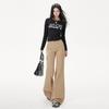 American micro-pull tooling jeans women's autumn new low-rise elastic and thin wide-leg horseshoe flared pants