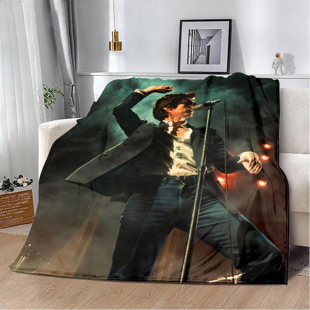 Printed Blanket Picnic Blankets Alex Turner Arctic Monkeys Rock Band Warm Blanket Soft and Comfortable Home Travel Birthday Gift