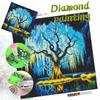Mystic Tree DIY Diamond Painting Kit with Colorful Rhinestones Sparkling Craft Canvas for Adults Home Decor and Relaxing Hobby