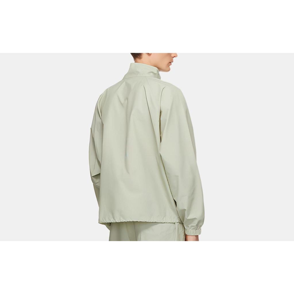 Fear of God Essentials Half-Zip Track Jacket With Shoulder Logo Unisex Jackets Sage FOG-FW20-191