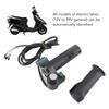   Electric Bike Throttle Grip Kit, 2 PCS Voltage Display Handlebar with SM Interface, for 12V to 99V   Electric Bikes Lithium Battery  