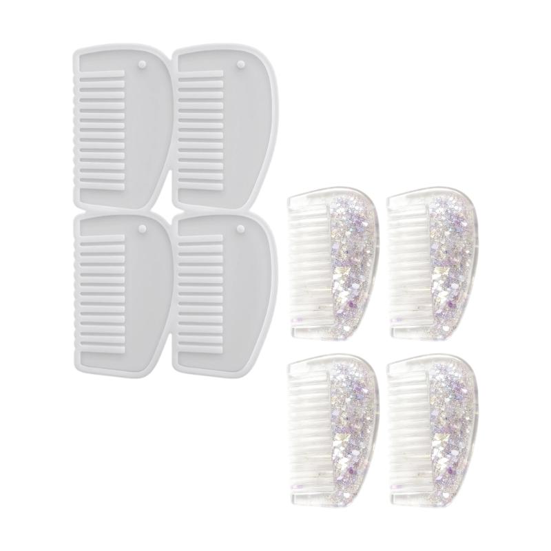 

Reusable Comb Making Silicone Mold With Holes For Jewelry And Hair Accessories Hair Accessory Template 1