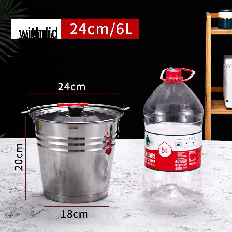 CNMF Stainless Steel Multi-Purpose Bucket with Handle