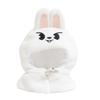 Soft Plush Dog Hooded Cloak For Kids Role Play Costume Accessory Thick PP Cotton Fill Doll Keychain Head Cover