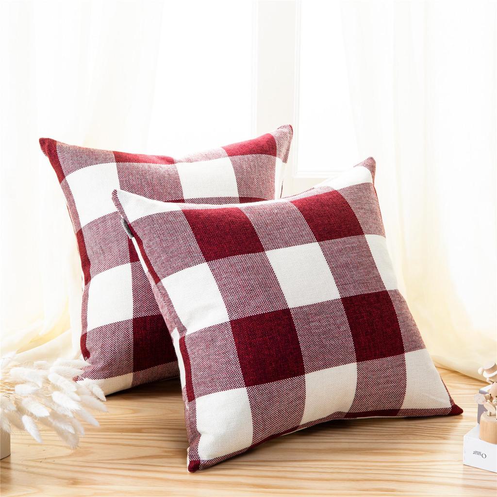 plaid pillowcases