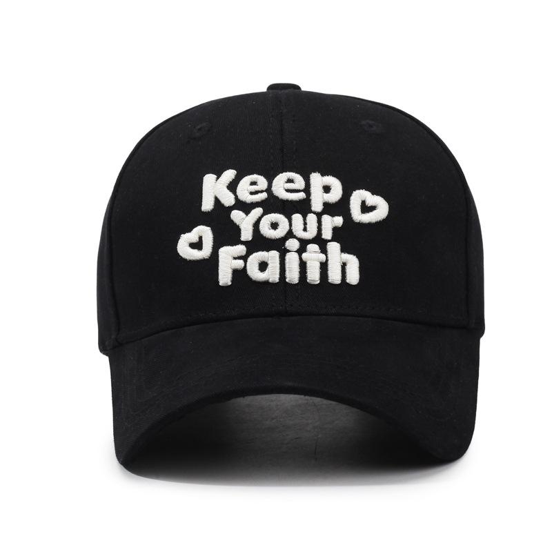 Bestickte Buchstaben Baseballkappe Herren Damen Jugend Studentenmütze Retro Sonnenhut