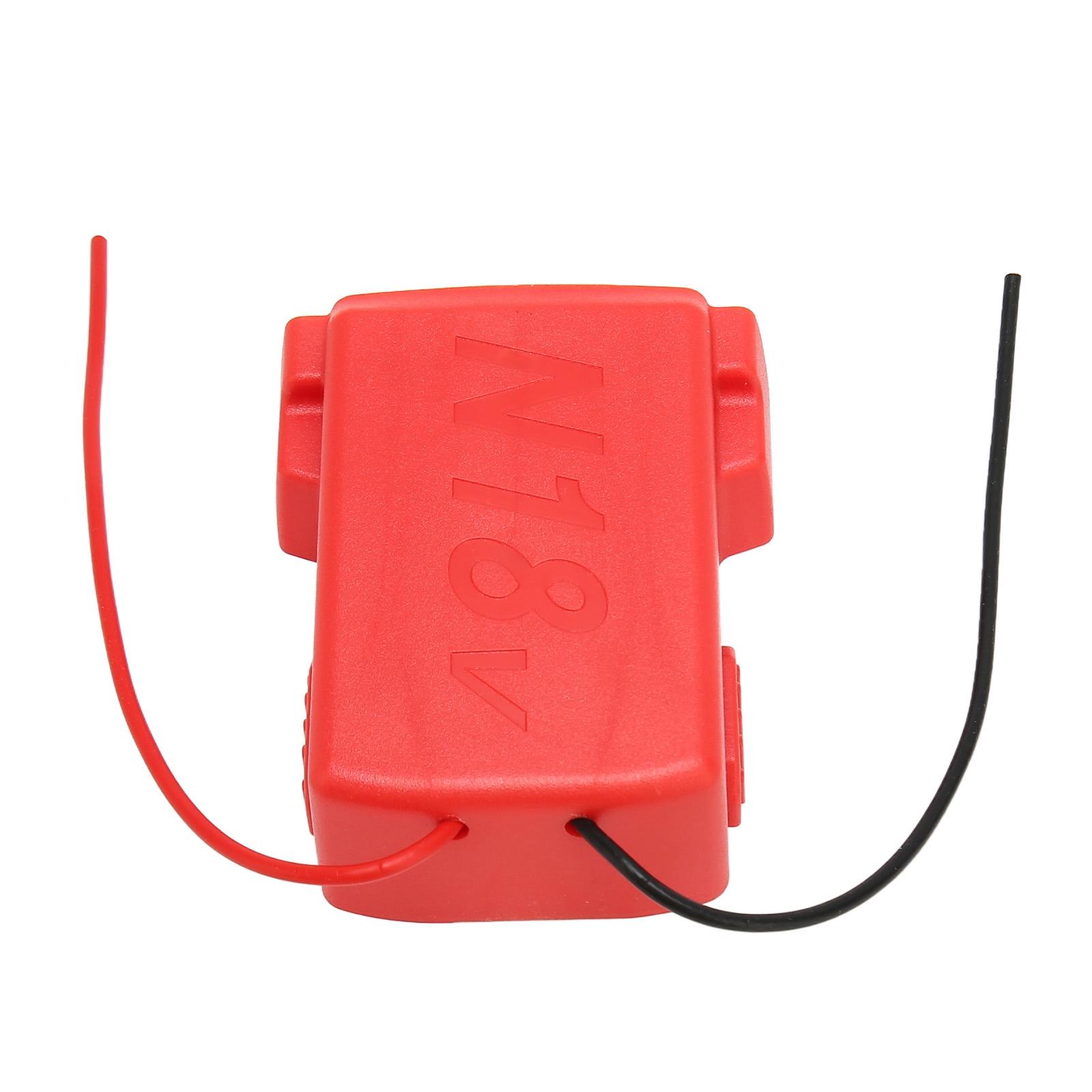 

Безопасный адаптер для аккумулятора Компактный портативный док-разъем питания с проводами для литиевой батареи 18 В