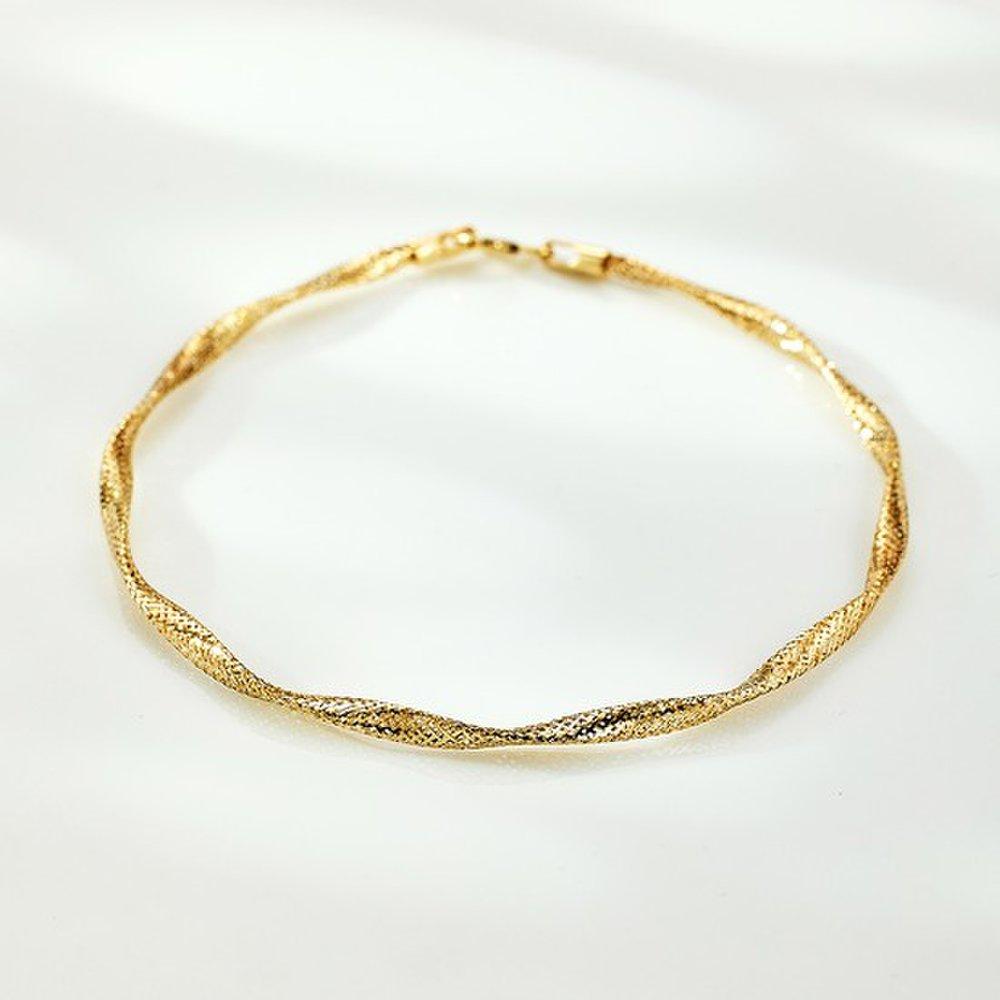 14K Glam Crush Twist Layered Bracelet Gcbdb589