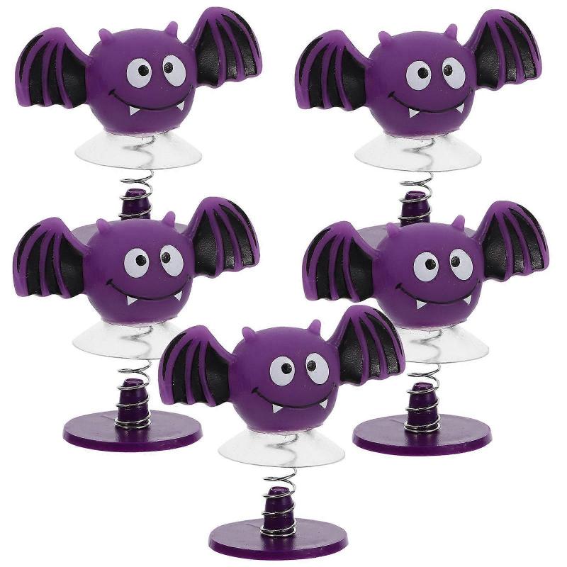 Halloween Jumping Bat Toys Purple for Playing 5Pcs Office Desktop Toys