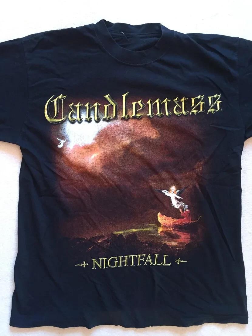 Винтажная футболка группы Candlemass Nightfall Размеры от S до 5XL 2F868 3XL
