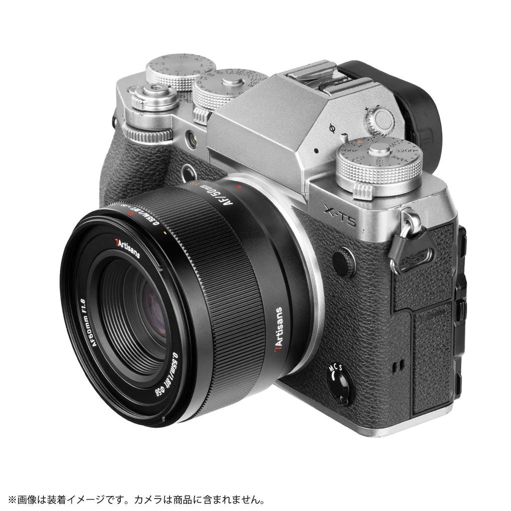 7artisans LITE 50mm Lightweight Compact AF Prime Lens Compatible with Fujifilm STM Autofocus Lens for and Ideal for and F1.8 X-Mount APS-C (Includes
