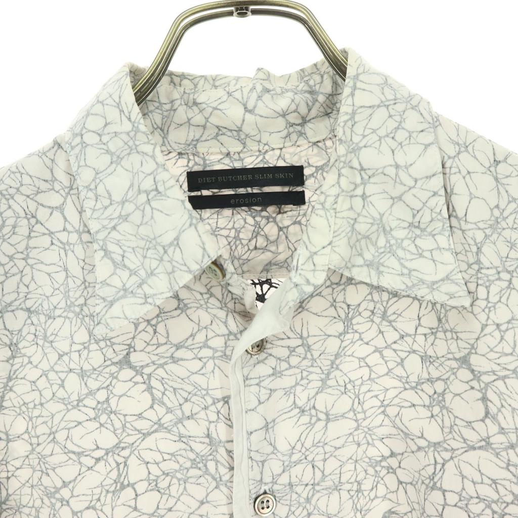 DIET BUTCHER SLIM SKIN Made In Japan Cotton Overall Handle Long Sleeve Shirt Men's Used