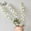 Forest Style Flower Arrangement Larkspur Artificial Flowers Realistic Delphinium with Bendable Stems Rustic Floor Eco-friendly Vase Decor for