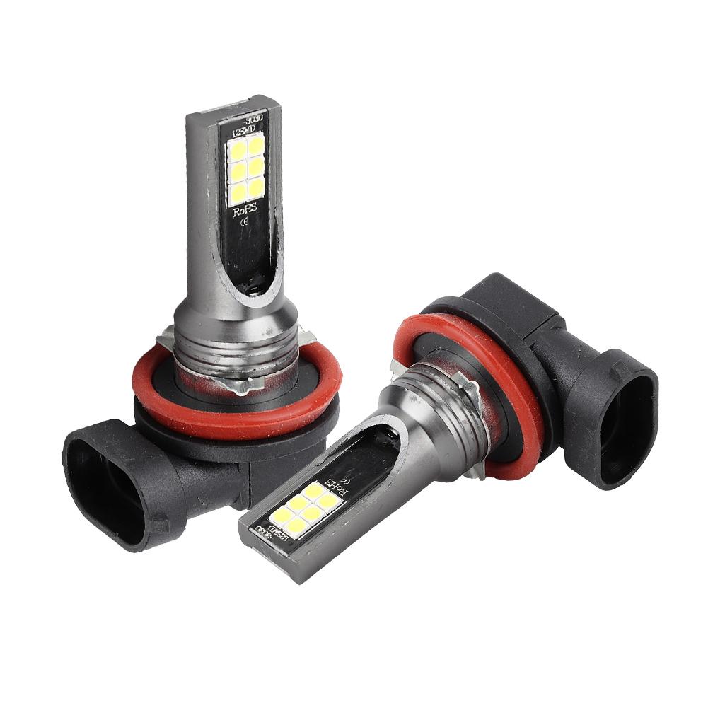

H11 3030 12LED Headlight 6000K Car Waterproof Illumination Light Lamp Auto Accessory