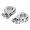 2pcs Engine Guard Footpeg Mounting Clamp Aluminum Alloy Riding Accessory Fit for Honda