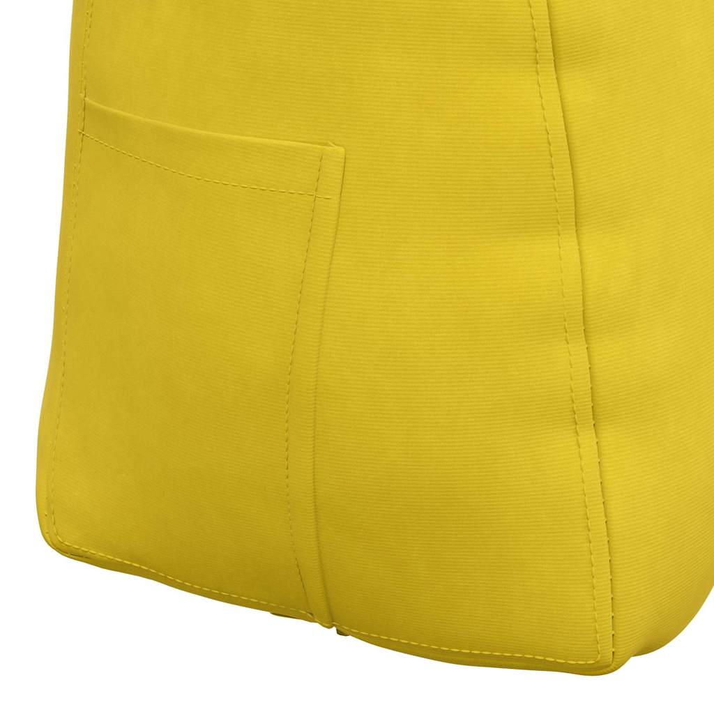 Back Cushion Yellow 60 x 24 x 50 cm Velvet