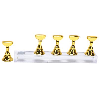 1 Set Nail Holder Practice Display Stand Acrylic  Showing Shelf