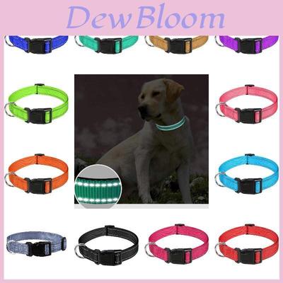 Reflective Neoprene Adjustable Padded Nylon Dog Collar In 12 Colors And 5 Sizes Suitable For All Dog Breeds