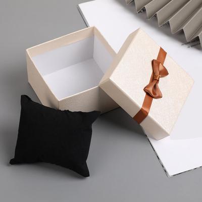 Yousheng Ribbon Bow Gift Box with Cushion Valentine's Day Bridesmaid Wedding Birthday Present Wrapping Box with Lid Portable Jewelry Packaging Box