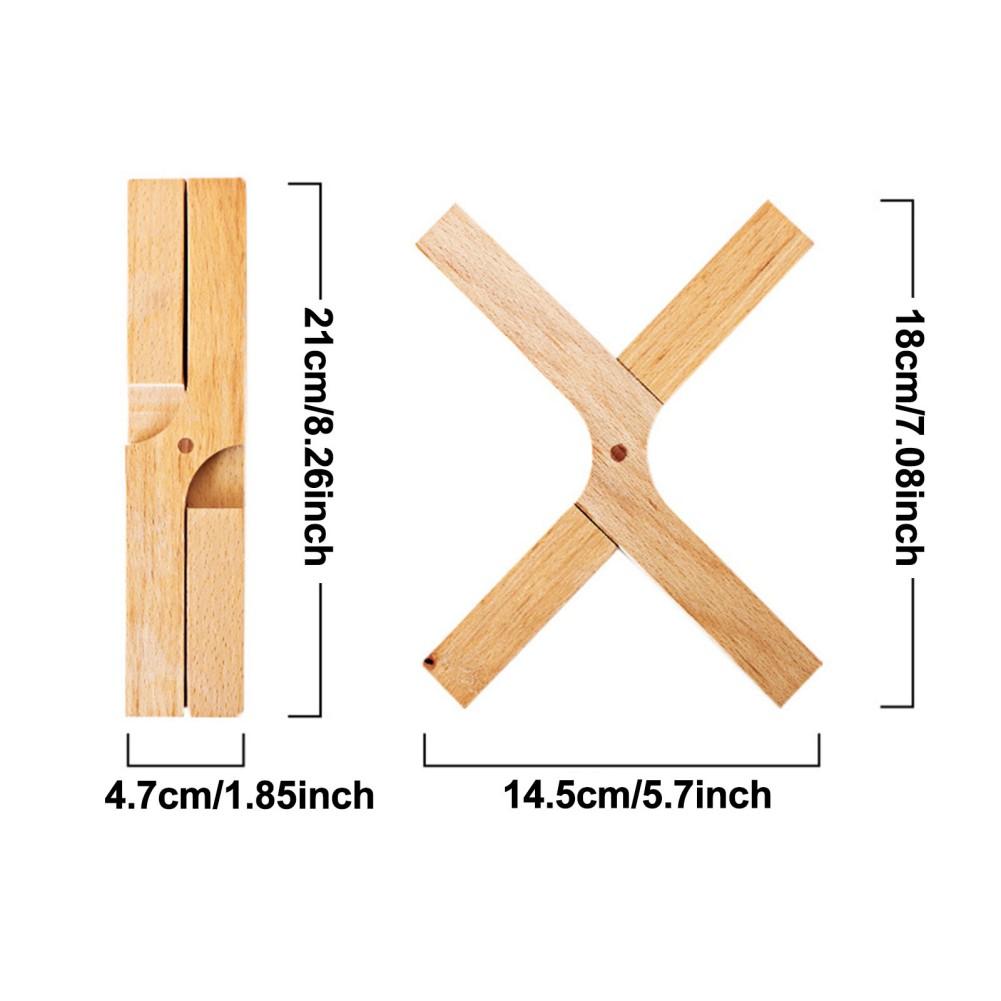 Sottopentola in legno per piatti caldi, set sottopentola in legno di