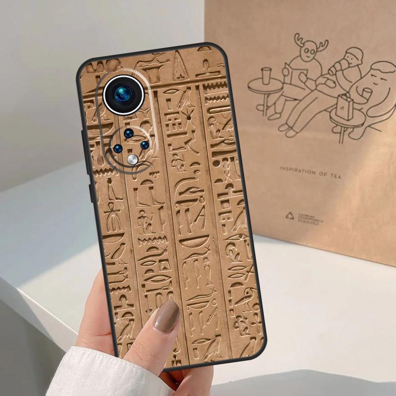 

Egyptian Hieroglyphics Symbols For Honor Magic 8 7 6 5 Pro Case For Honor X9d X9c X9b X9a X8c X8b Win 200 400 50 70 90 Lite Honor Magic7 Lite