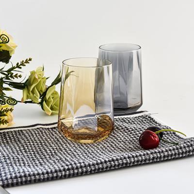 Copa de agua de cristal con forma de diamante europeo, vaso de jugo, vaso de whisky, vaso de vino