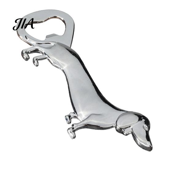Portable Beer Cap Remover Dachshund Dog Bottle Opener, Zinc Alloy Cute Puppy Wine Accessory Metal Opener for Kitchen Bar And Home