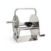 Stainless Metal Hose Reel Large Capacity Effortless Cart Winding for