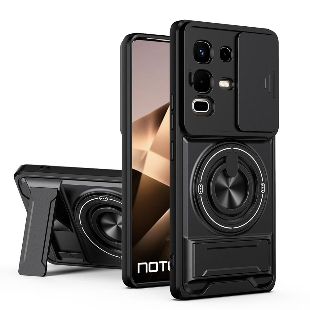 KEYSION Magnetic Phone Case for Infinix Note 50 4G 50 Pro+ 50S 50X 5G Slide Camera Protection Upright Kickstand Shockproof Cover