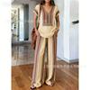Y116 Summer Loose Top Wide-leg Pants Two-piece Women's Clothing European and American Fashion Suit