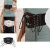 Lace Waist Belt For Women With Metal Buckle Decorative Slimming Corset For Retro Fashion