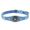 Pentagram Alloy PU Leather Choker, Gothic Harajuku Star Clavicle Necklace
