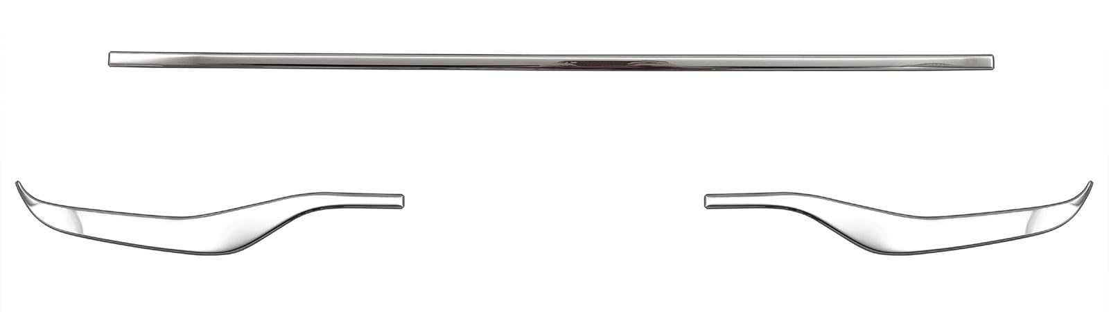 

BRIGHTZ Отделка Хромированная нержавеющая сталь Накладка на губу переднего бампера для моделей Suzuki Roox и B40 40 Ультра-зеркало (Набор из 3 предметов) (Поздние 44, 45, 47, 48)