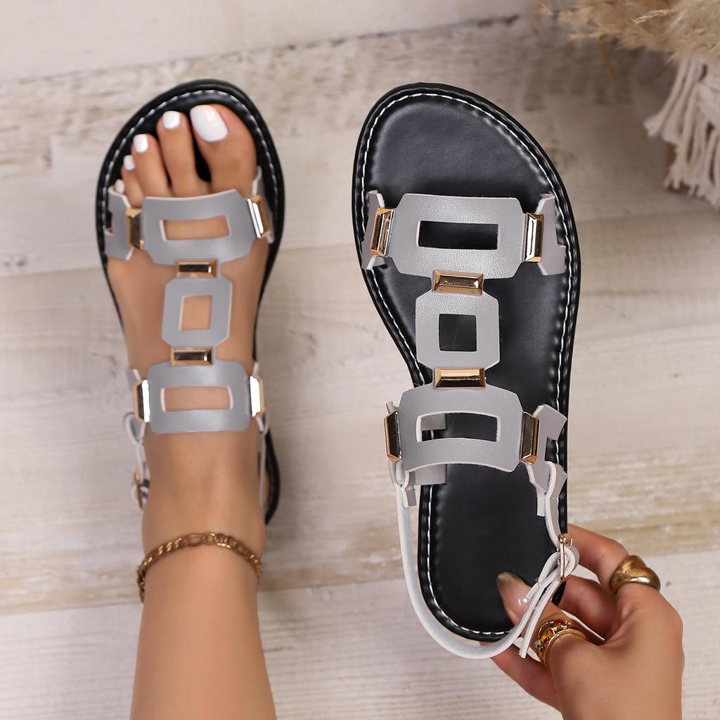 Women Sandals Large Size Roman Style Sandals Open Toe Beach Slippers Summer Wedges Comfortable Outdoor Slip-On Shoes for Women