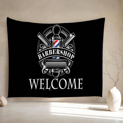 Vintage Barber Shop Welcome Hippie Wall Hanging Tapestries Bohemian Wall Tapestries Mandala INS Home Decor