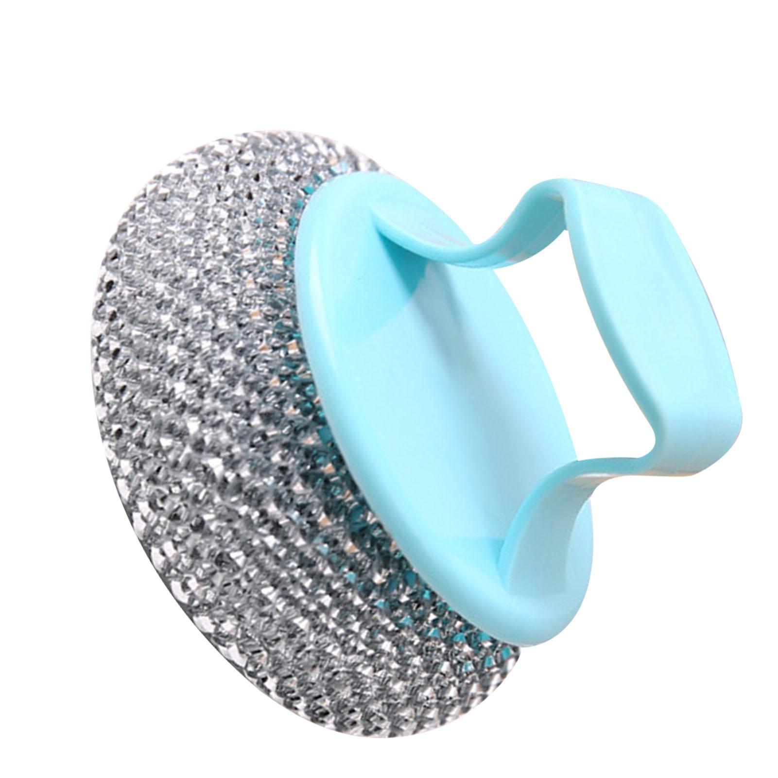 

Stainless Steel Sponges with Handle Kitchen Pot Pan Dishes Cleaning Brush Wire Scrubber