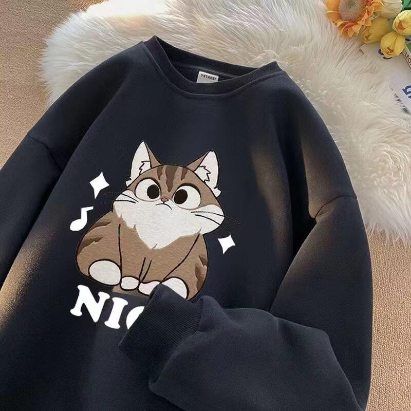 Men's Youth Round Neck Loose Hoodie - Spring/Autumn 2025 Edition