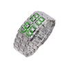 Men Digital Watch Large Screen Electroplated High Accuracy Decorative Cool Style Individual Stainless Comfortable Strap Lighweight Men Wristband
