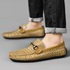 Men Shoes Leather Slip On Mens Moccasins Breathable Italian Casual Shoes Luxury Brand Loafers Men Driving Shoes Zapatos Hombre
