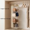 handbag Organizer Closet Storage for Handbags Purse Organizer Wardrobe Hanging Bag Holder Dustproof Multi Layer Storage Rack