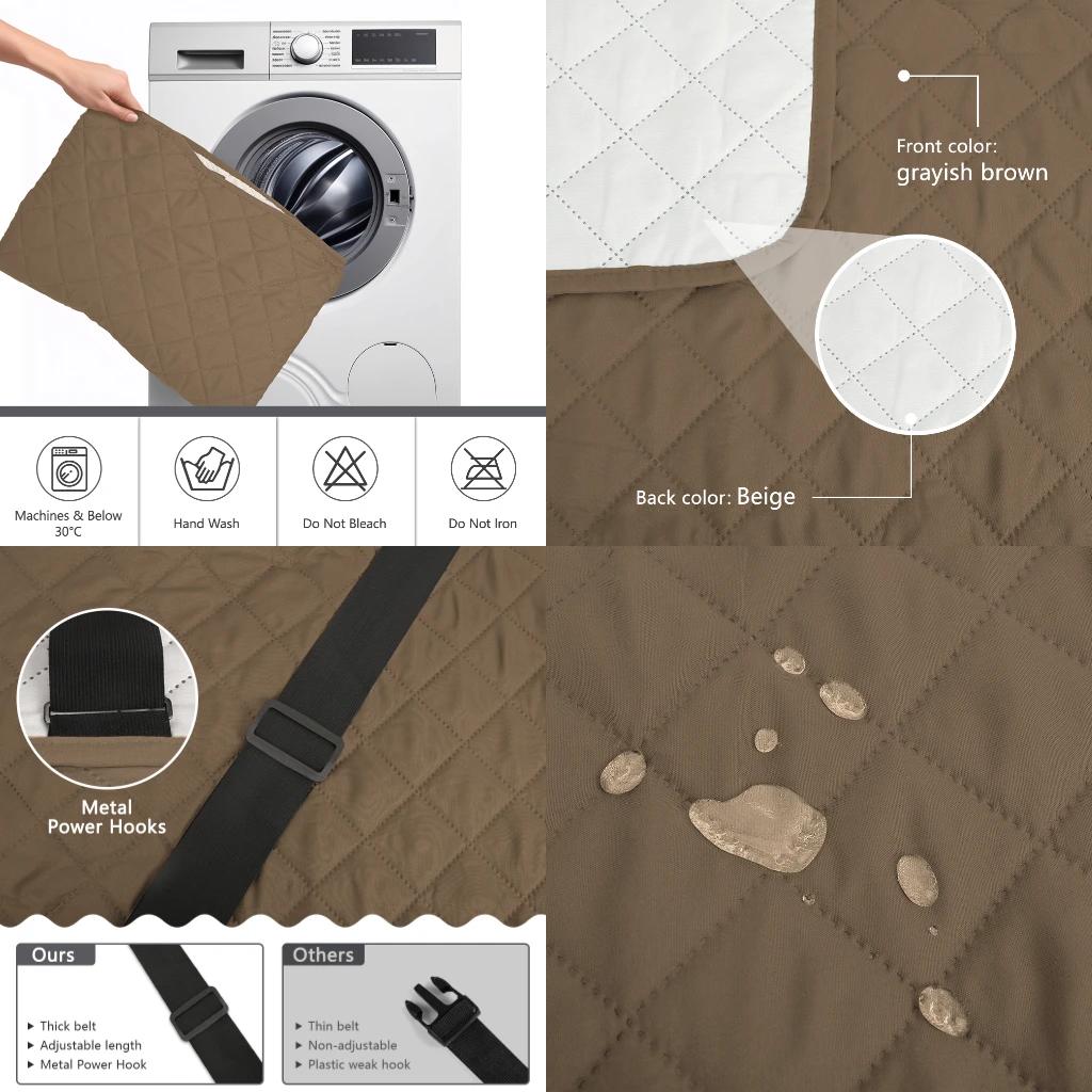 Seat 1234 Waterproof Sofa Cover Plaid Fabric Anti-Slip Furniture Protector Couch Covers Living Room Slipcover for Kids Pet